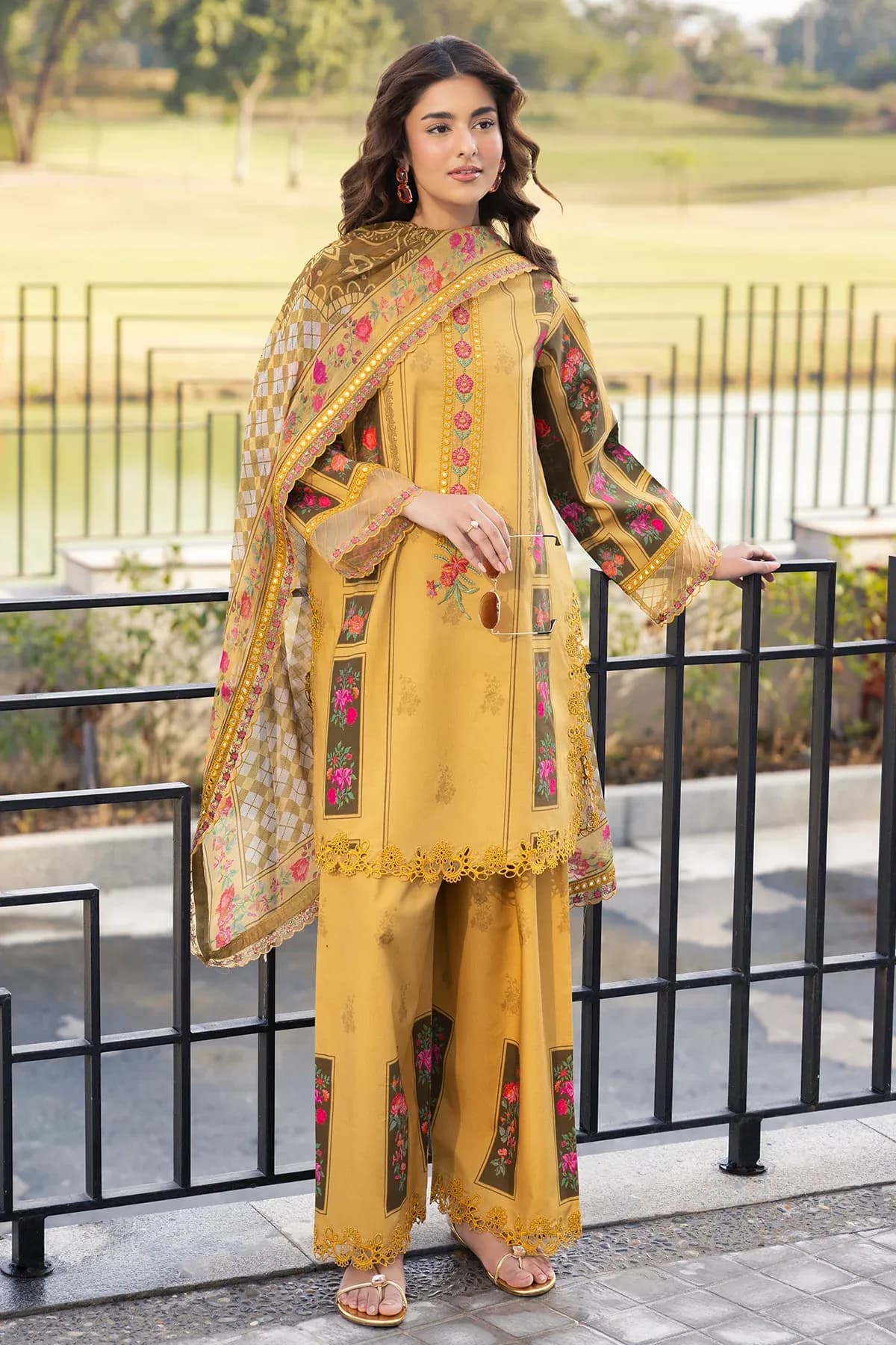 Charizma 3-PC Unstitched Embroidered Lawn AN6-03