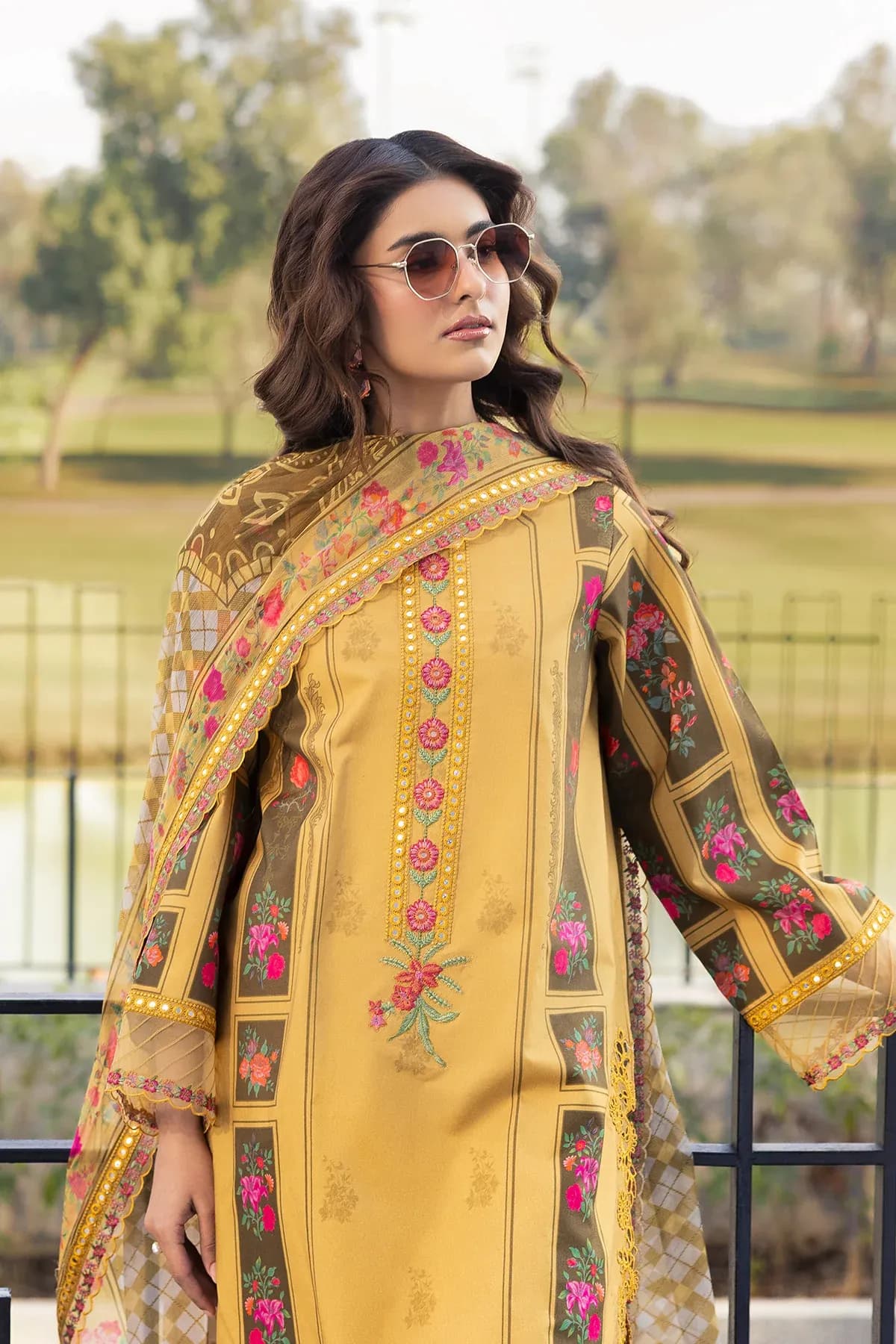 Charizma 3-PC Unstitched Embroidered Lawn AN6-03