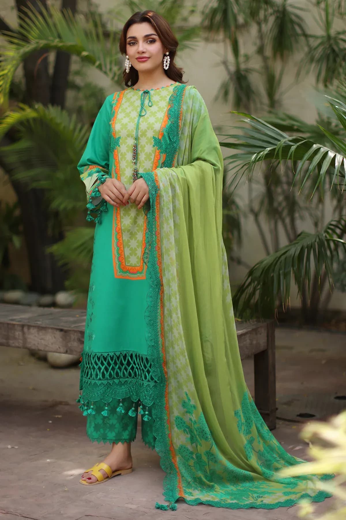 Charizma 3-PC Unstitched Embroidered Lawn AN6-05