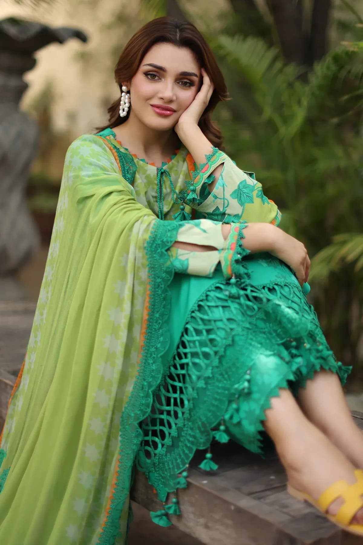Charizma 3-PC Unstitched Embroidered Lawn AN6-05