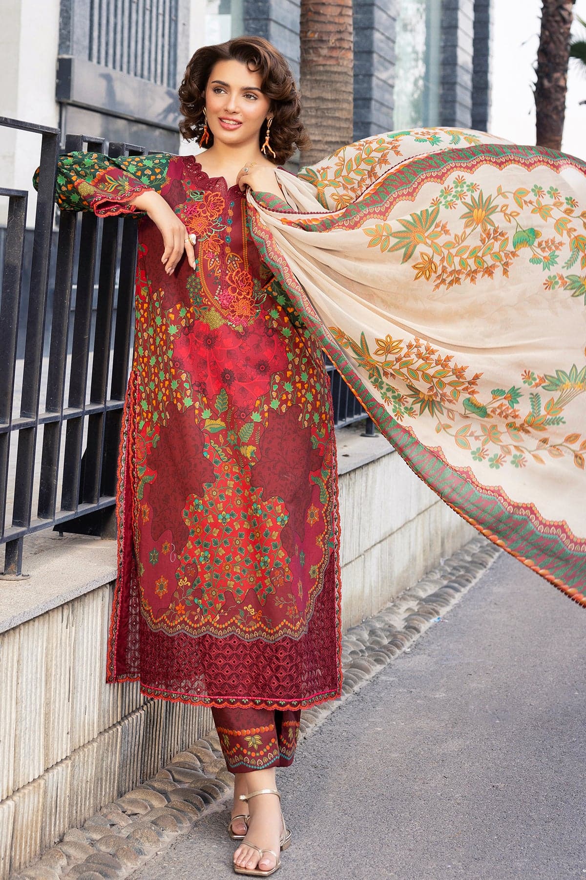 Charizma 3-PC Unstitched Embroidered Lawn AN6-06