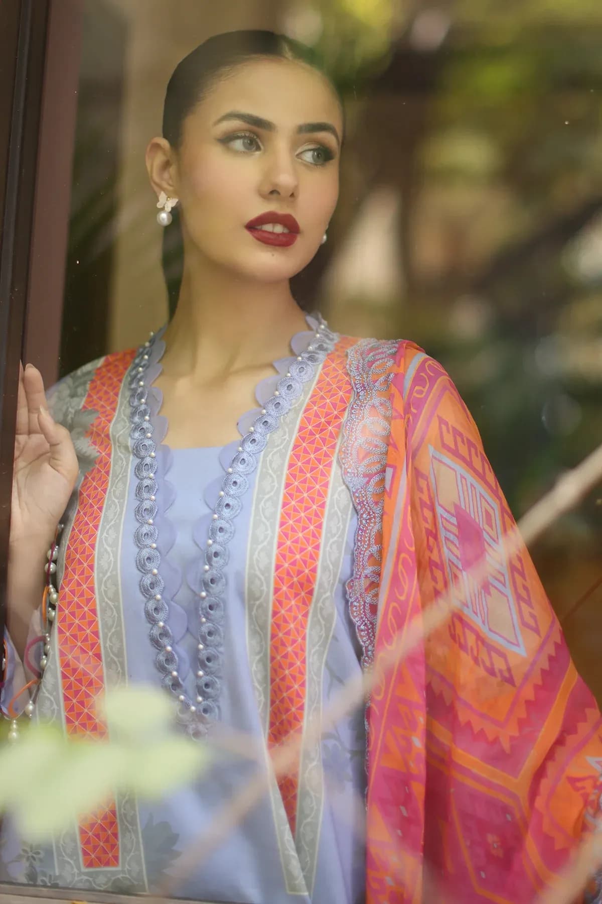 Charizma 3-PC Unstitched Embroidered Lawn AN6-07