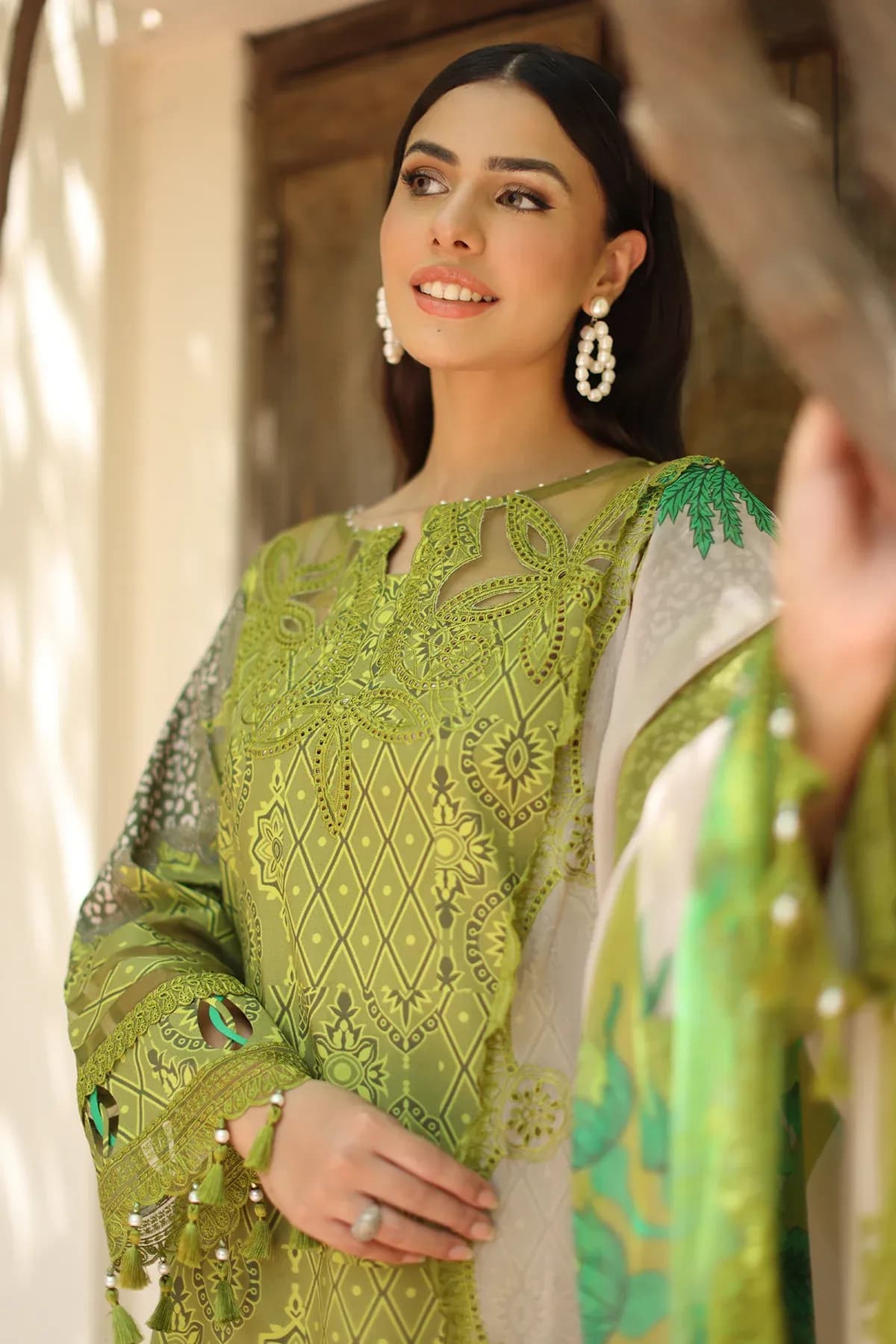 Charizma 3-PC Unstitched Embroidered Lawn AN6-08