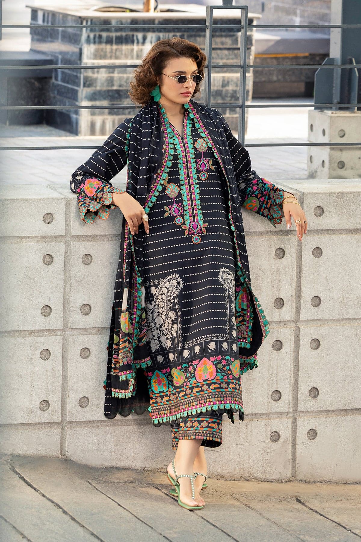 Charizma 3-PC Unstitched Embroidered Lawn AN6-09