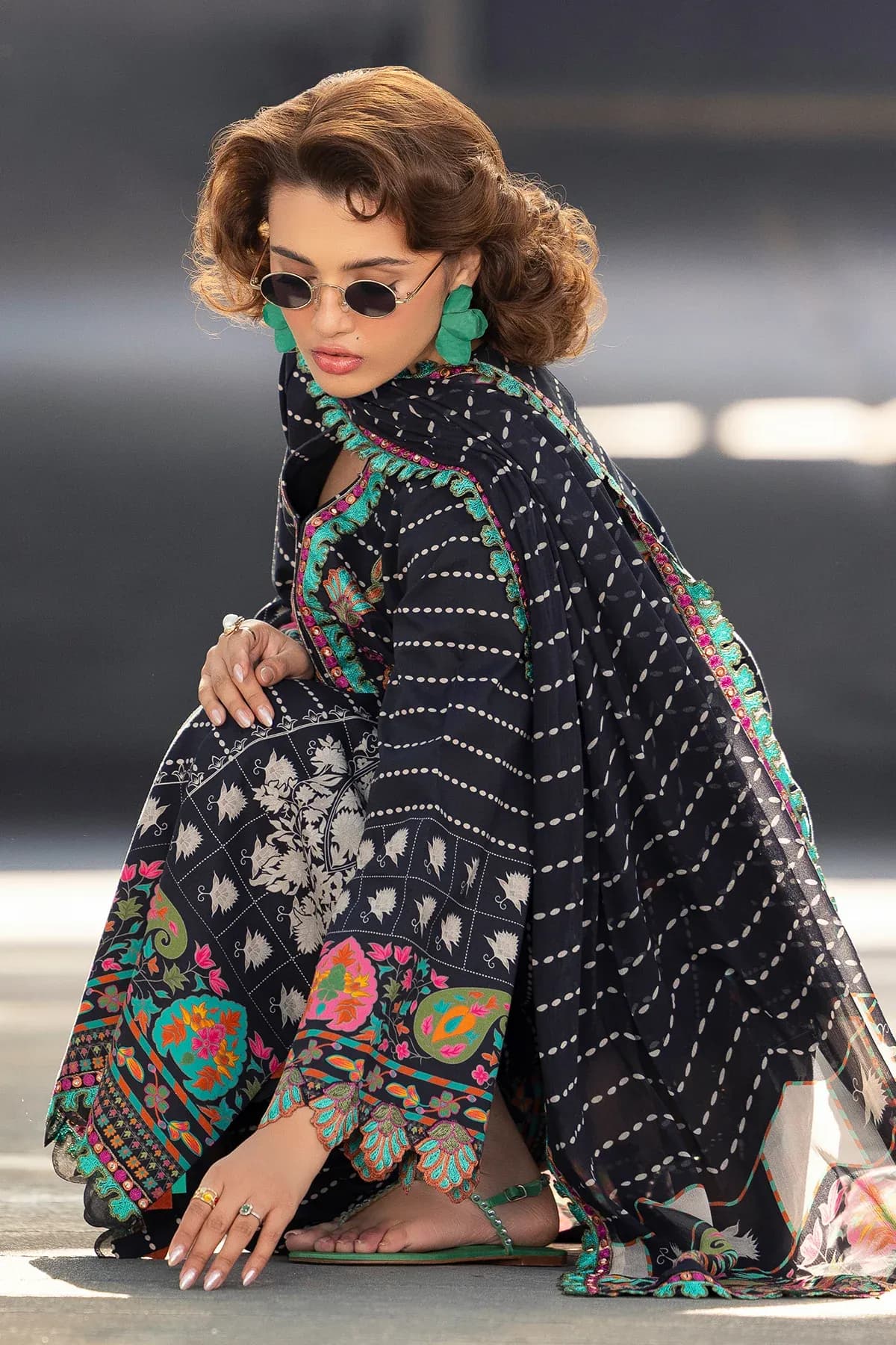 Charizma 3-PC Unstitched Embroidered Lawn AN6-09