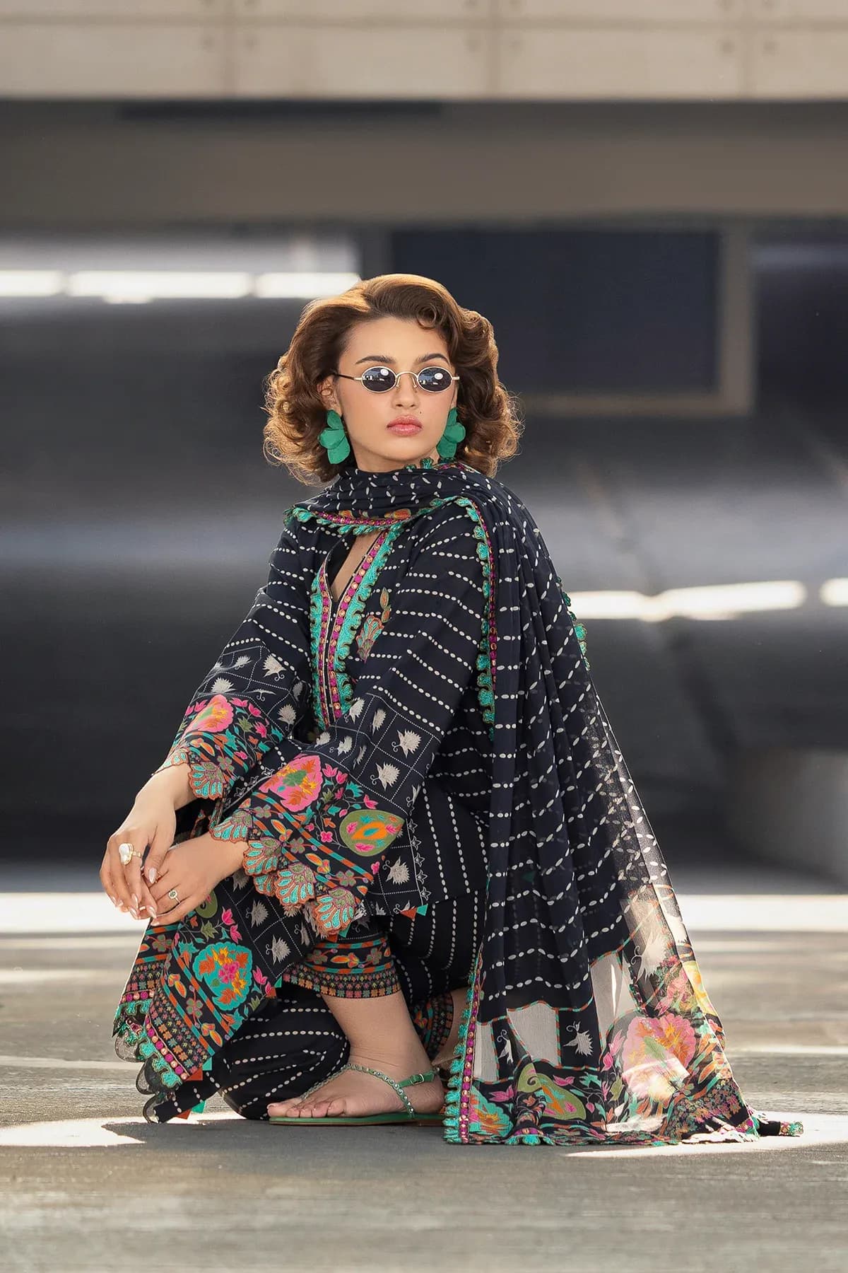 Charizma 3-PC Unstitched Embroidered Lawn AN6-09