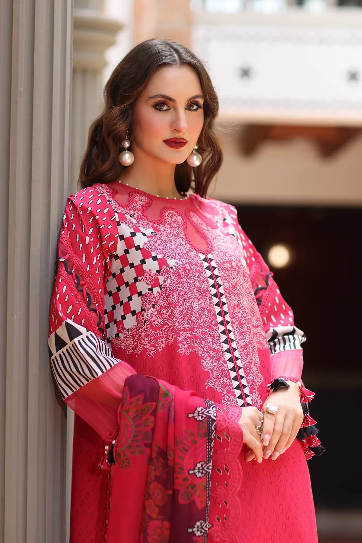 Charizma 3-PC Unstitched Embroidered Lawn AN6-10