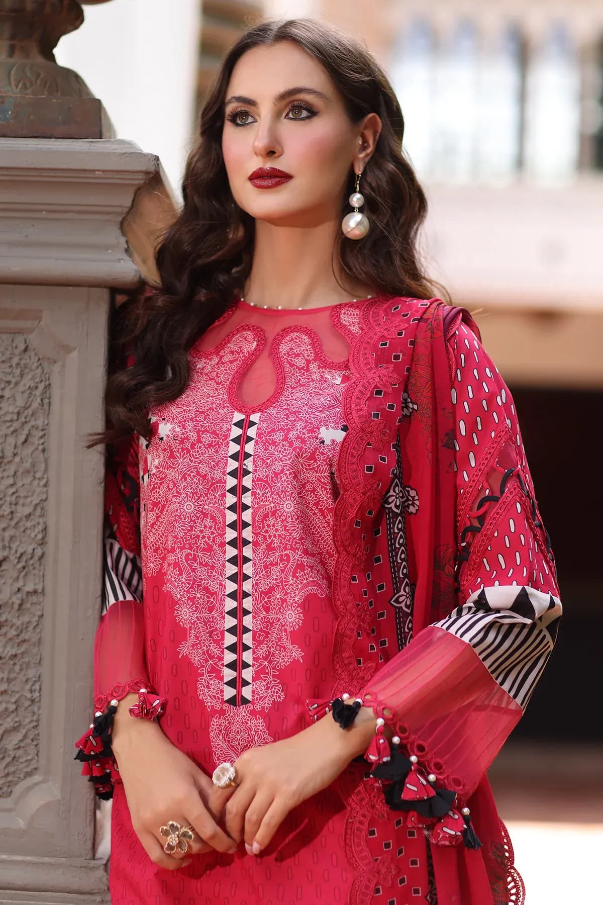 Charizma 3-PC Unstitched Embroidered Lawn AN6-10