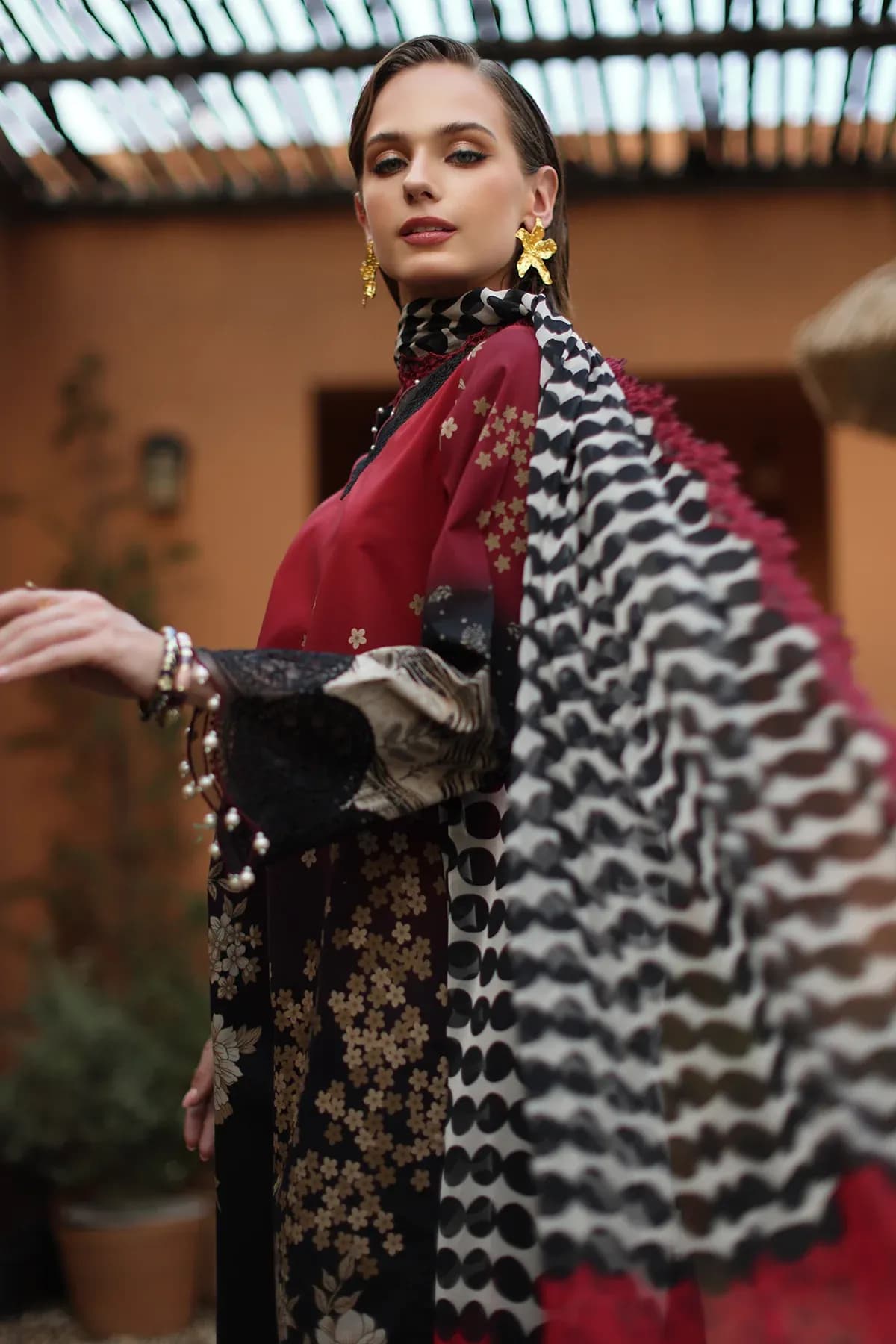 Charizma Unstitched Embroidered Lawn AN6-02